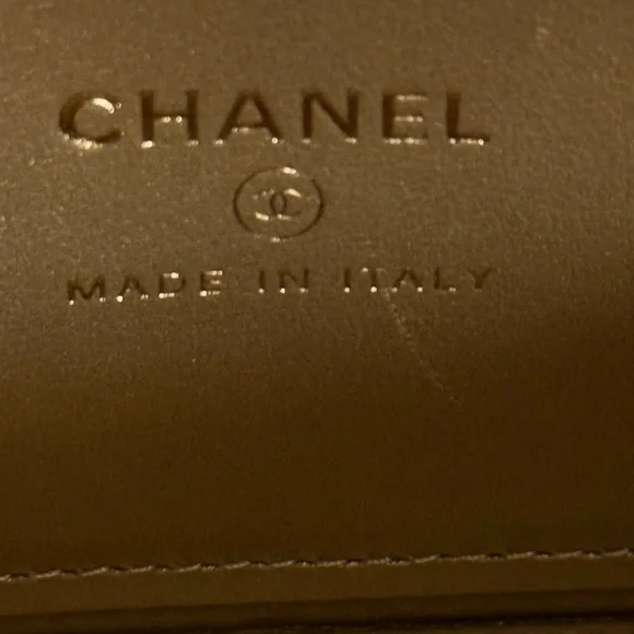 CHANEL Cream Quilted Leather Crossbody Vanity Bag with Gold Chain - Picture 11 of 16